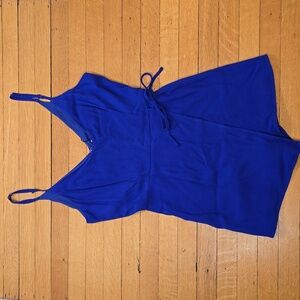 NWT, superdown, Karen Wrap Romper, Royal Blue, Women's S